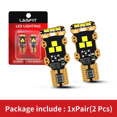 LASFIT LED Reverse Back Up Light Bulb 921 912 W16W T15 906 916 Super White 6000K - Picture 11 of 11