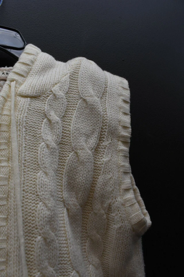 Chaleco con Capucha Tejido con Cable Bolsillo Canguro Cremallera Completa Arizona Original para Mujer M Foto 3 de 4