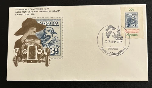 Australian FDC 1978 50th Anniversary National Stamp Exhibition