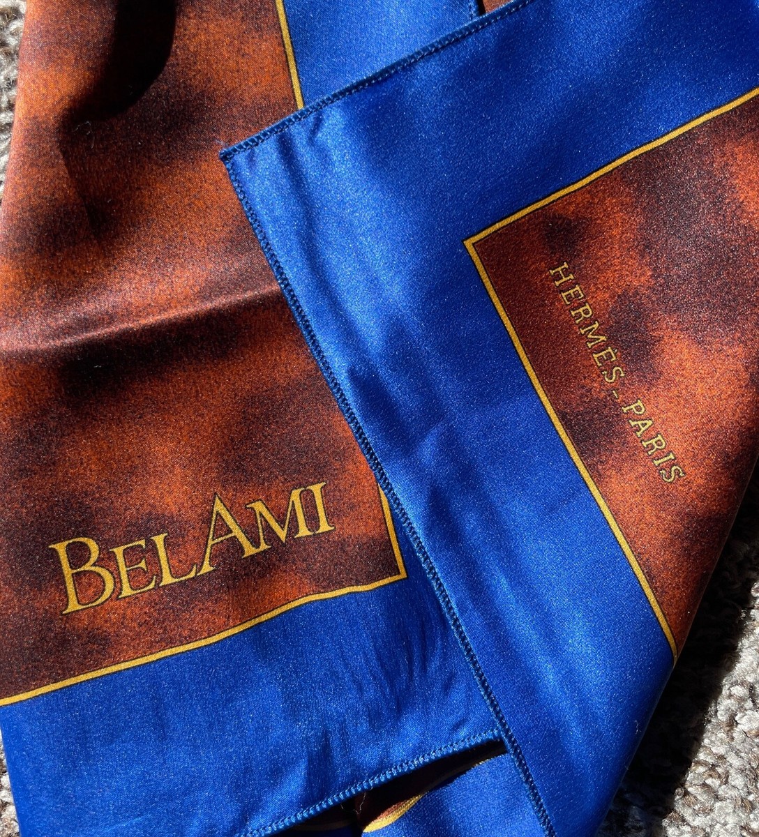 Hermes Silk Scarf LIMITED Bel Ami SILK POCKET SCARF Guy de