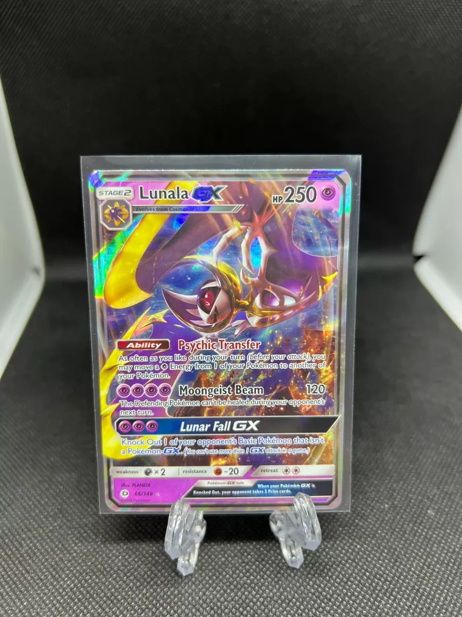 Lunala GX - 66/149 - Pokemon Sun & Moon Base Set Ultra Rare Card