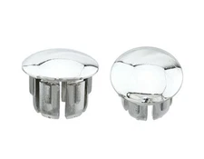 Handlebar Grips End Plugs Chrome.
