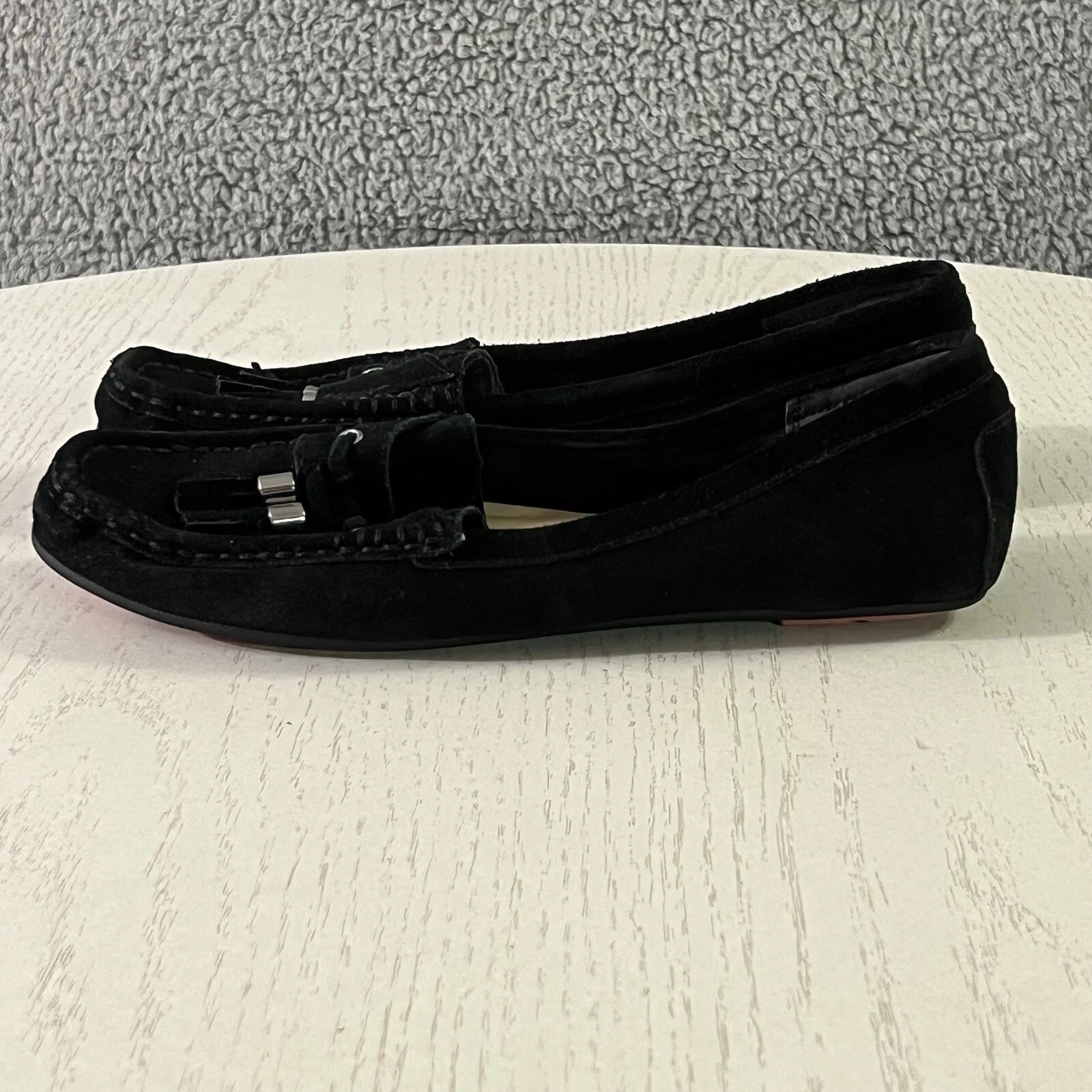 TOD’S Scarpe mocassino Isaac Mizrahi ballerine donna 9 5 m nero scamosciato nappa slip on
