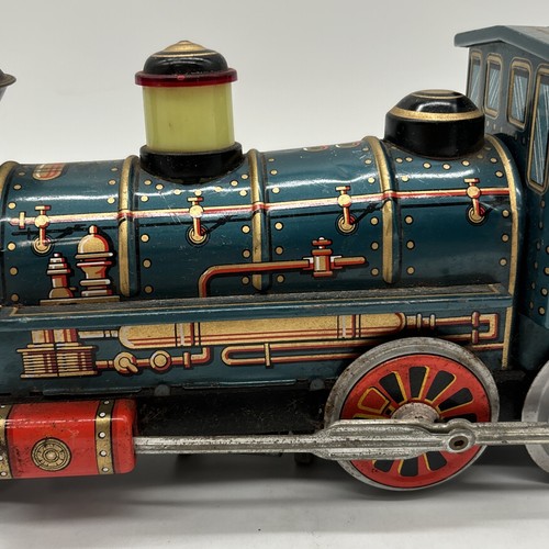 De colección Juguete de Lata Locomotora Occidental Tren Motor "Marca de Comercio Juguetes Modernos" Japón! - Imagen 3 de 13