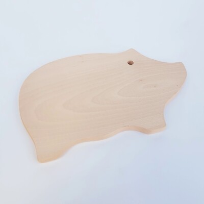 HOLZBRETT ZUM SCHNEIDEN VON HOLZ BUCHE IN SCHWEINEFORM