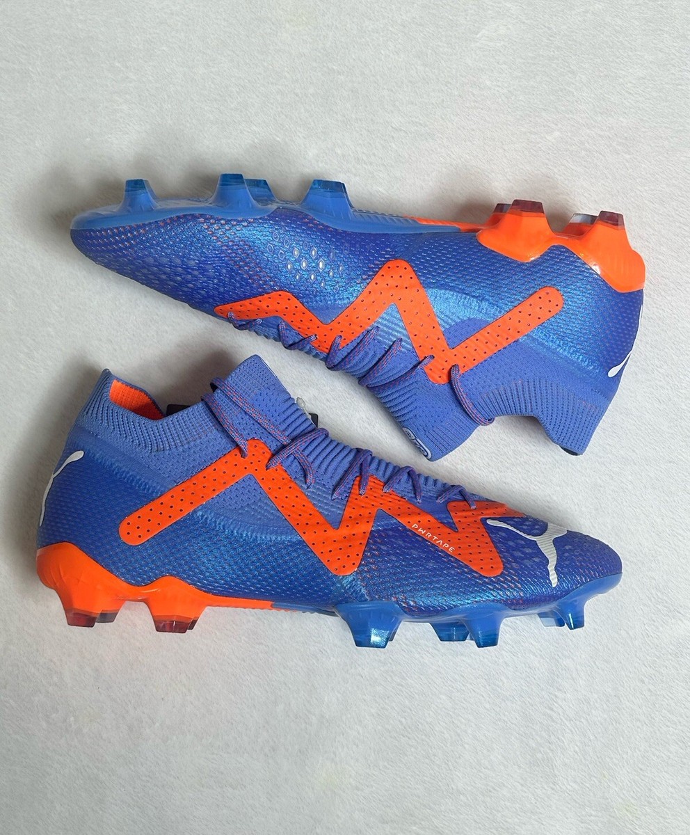 Puma Future Ultimate FG AG Soccer Cleats Shoes Blue Orange