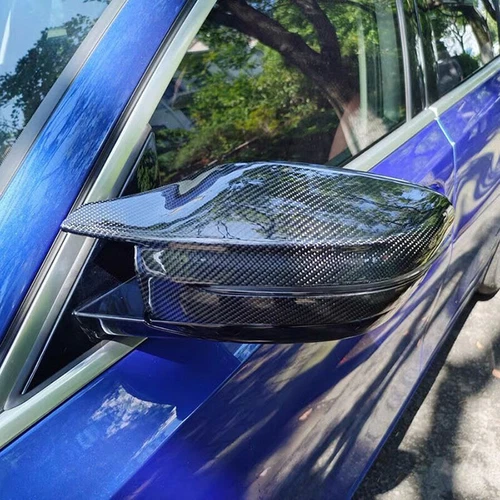 Real Carbon Fiber Mirror Cover Cap Fit For BMW 3er G20 4er G22 G23 G26/ 5er G30