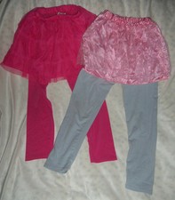 GIRLS PINK TUTUs w/ attached leggings Sz. LARGE 10/12 DANCEWEAR Dance THEATER