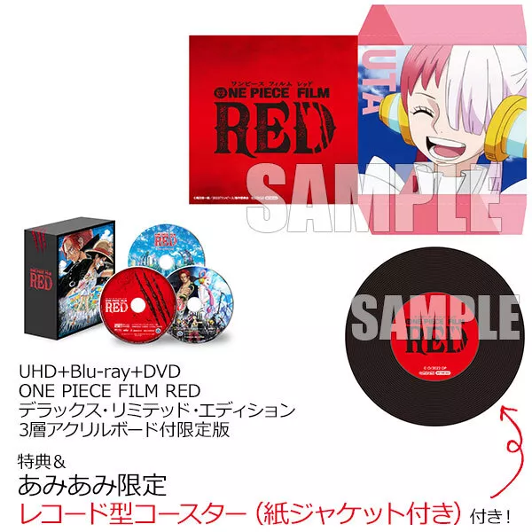 PSL UHD+BD+DVD ONE PIECE FILM RED Deluxe Limited Edition w/ bonus Limited  Japan