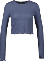 Neu! Damen Langarm T-Shirt Von Vero Moda Gr. Xs Blau Mit Struktur