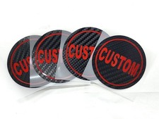 Custom Center Caps Wheel Overlay Carbon Fiber Overlays Precut Fits All Models