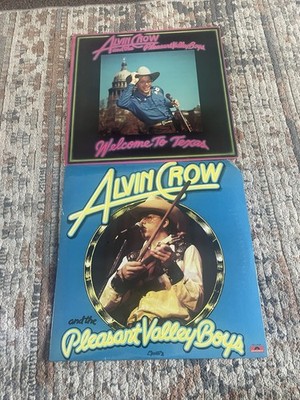 ALVIN CROW AND THE PLEASANT VALLEY BOYS LOT OF 2 LP'S 1 IS SEALED UP