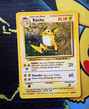 Wizards of the Coast Raichu 14/102 Base Set Holo Rare English 1999 HP on eBay