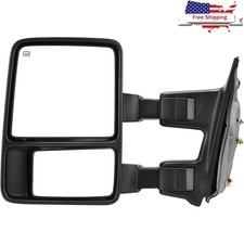 Power Heated Tow Mirror Left Driver Side Adjustable Foldable LED Signal New