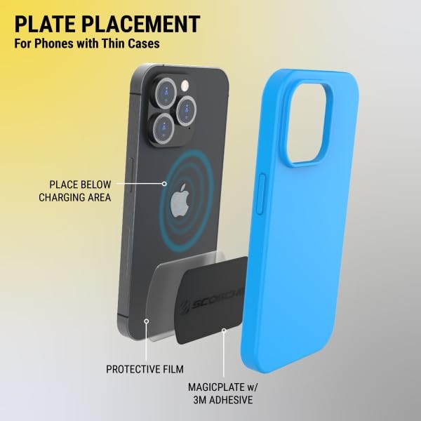 XL Thick Metal Plates for Magnetic Mounts Universal Car Phone Holder Kit