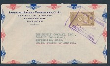 D489096 Venezuela to USA Airmail Cover 1950 Caracas to Marysville OH