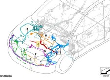 BMW X1 U11 Electric Van Repair Cable Set 61115A94E27 Nouveau authentique