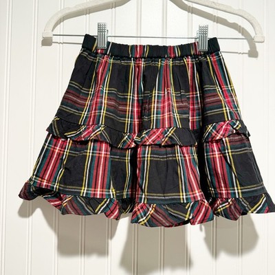 J Crew Crewcuts Tartan Plaid Tiered Skirt NEW Girls 6-7