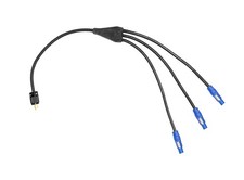 30 ft Power Cable 12 AWG 1 Edison Male to 3 -PowerCon Blue Female Connectors