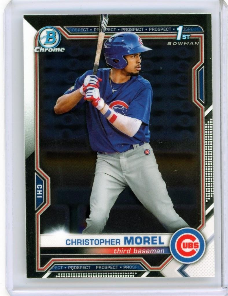 * CHRISTOPHER MOREL * 2021 1ST BOWMAN CHROME ROOKIE RC # 131