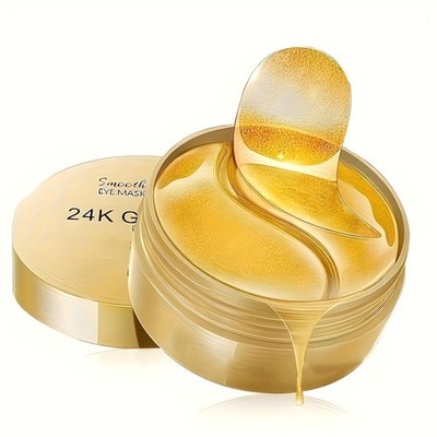 24K Gold Under Eye Mask Patches, Dark Circle Treatment, 60 Pack