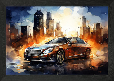 My Hyundai Equus Framed Wall Art Poster Canvas Print Picture