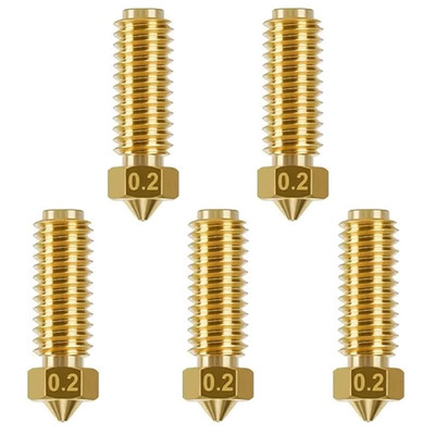 5x 0,2mm Düse Messing Anycubic Kobra 3 S1 V2 X Nozzle Fein Set 3D Drucker