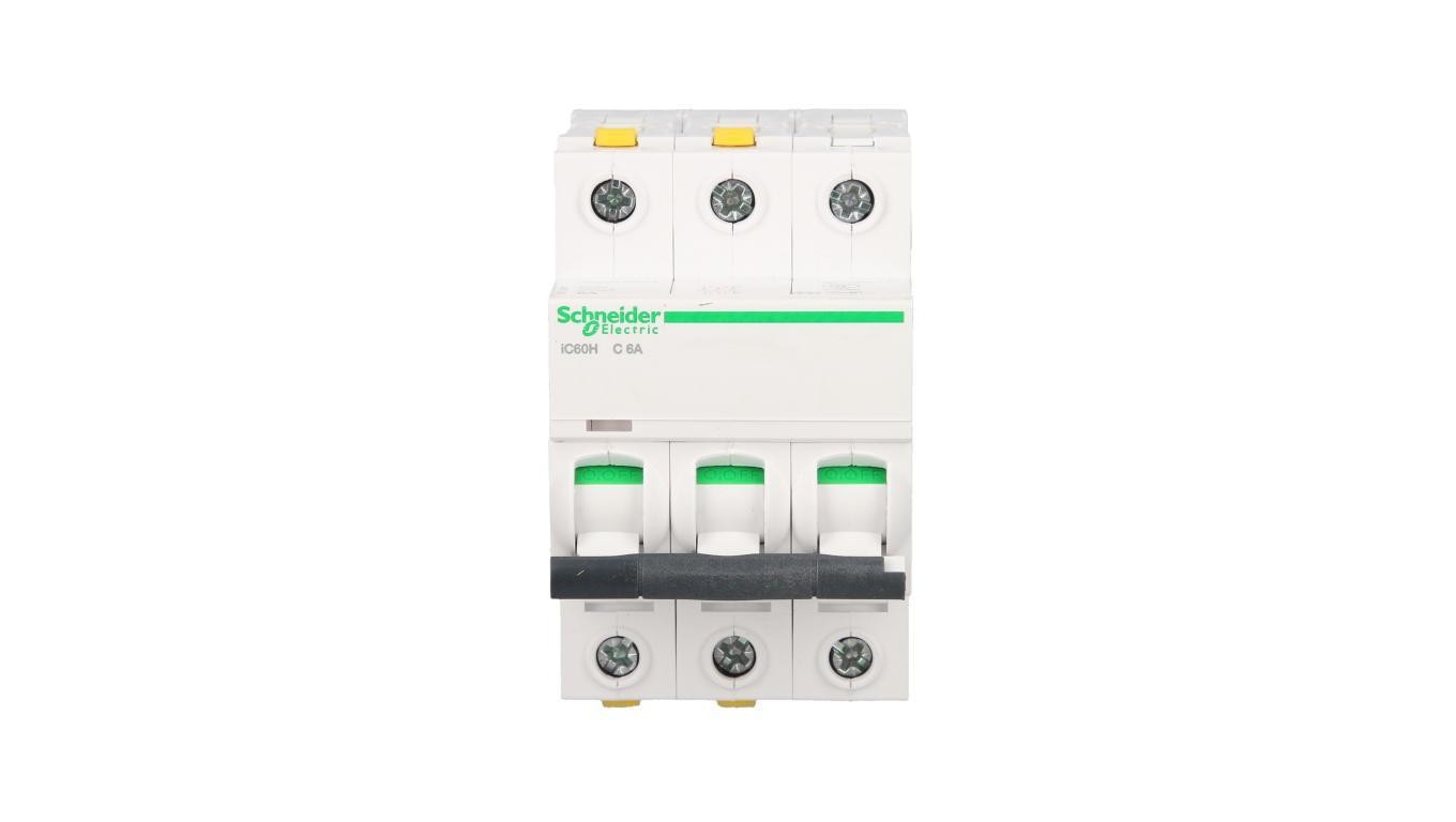 3P C 6A 10kA AC Overcurrent Switch iC60H-C6-3 Acti9 A9F07306