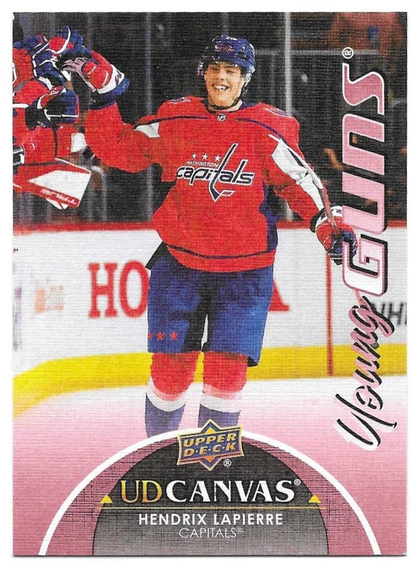 Hendrix Lapierre ROOKIE 2021-22 Upper Deck Canvas Young Guns  C225 Capitals
