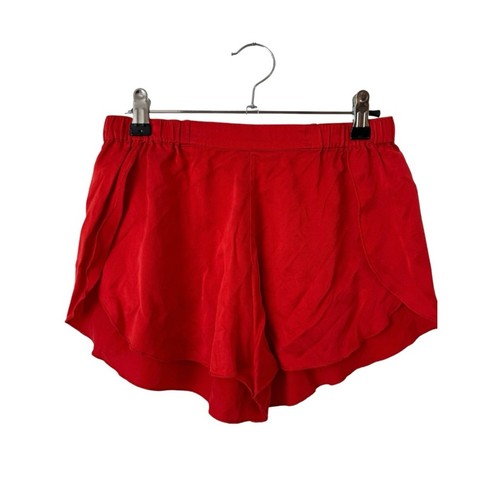 Lunya FULL SET Washable Silk Tulip Back Shorts Set Red XS Luxury Loungewear - Bild 7 von 10