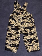 Carhartt Toddler Bin Overalls Camo 18m Boys Girls Outdoor Hunting Camouflage