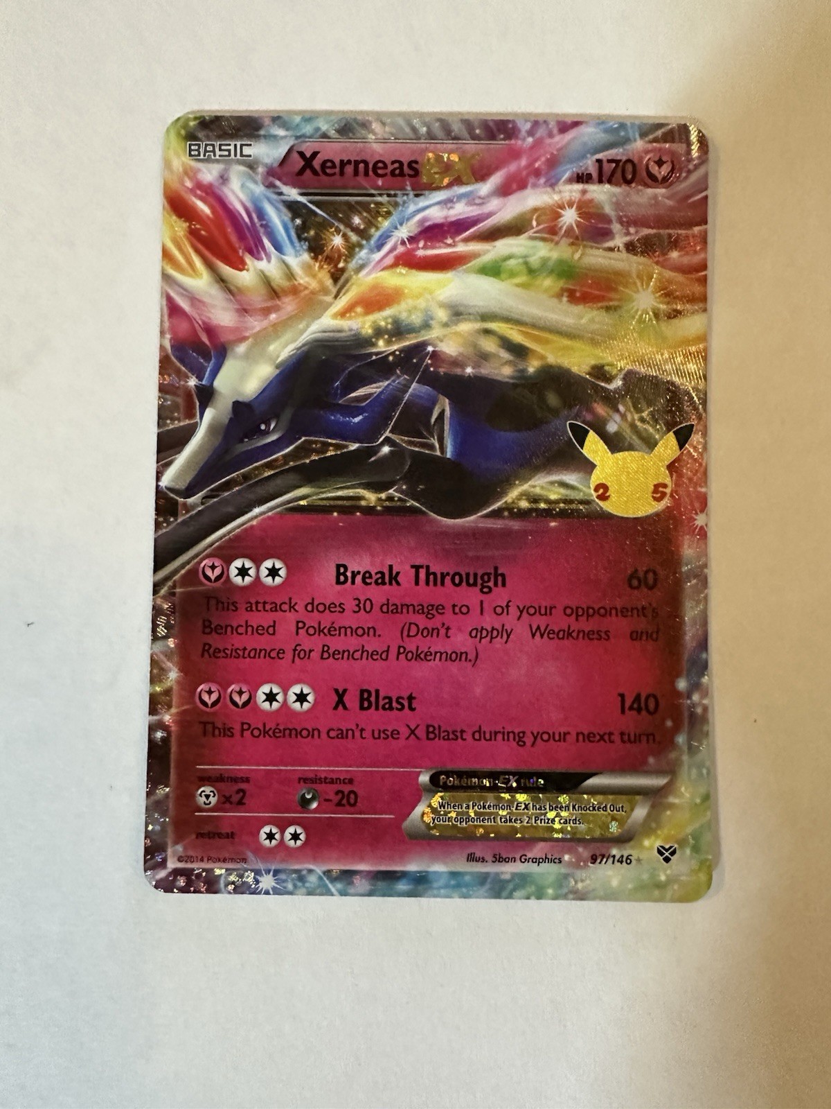 Xerneas EX 97/146 Celebrations: Classic Collection Holo Pokemon TCG - NM