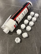 Pack of 12 Silicone Sealant / Caulk Cartridge Caps / Tight seal