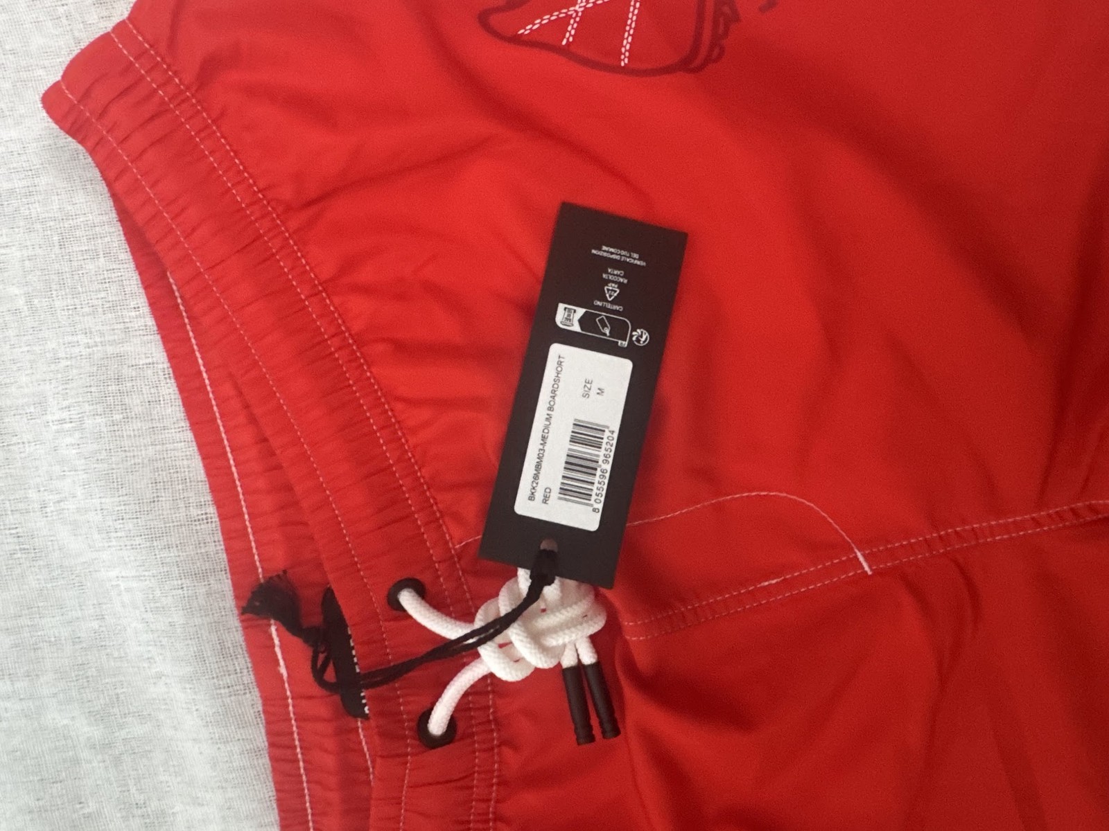 Bikkembergs Medium Boardshort Swimsuit - Red, Size M, New image 2