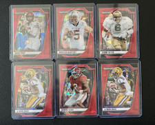 2025 Panini Draft Picks Football - Veteran Lot - Red Cracked Ice! - 6 Card Lot
