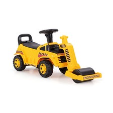 Toddler Ride on Car with Adjustable Roller and Under-Seat Storage-Yellow - Color