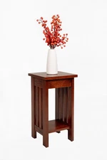Plant Stand,  Mission Style, Oak, Michaels Stain, Side Table, Table, 22.75 in
