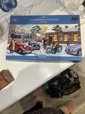 Gibson 636 Teile Puzzle ''Weihnachten am Bahnhof''