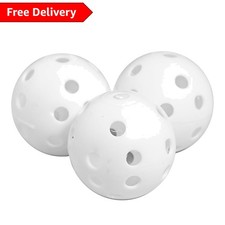 Lightweight White Golf Airflow Balls - 6 Piece Pack for Damage-Free Training