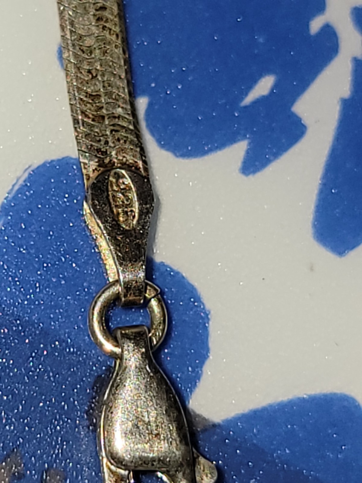 Solid Sterling silver 3mm Herringbone Chain Neckl… - image 4