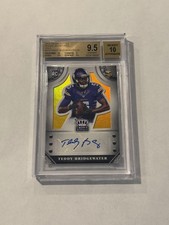 2014 PANINI CROWN ROYALE GOLD TEDDY BRIDGEWATER AUTO RC /20 BGS 9.5 GEM POP 1