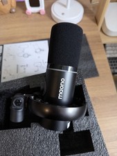 MAONO PD200W Hybrid Wireless Podcast Microphone For PC, XLR Dynamic w/ Boom Arm