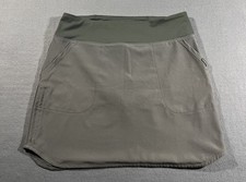 Patagonia Skort Women's Medium Gray Performance Pockets Gorp Trail Tennis Train