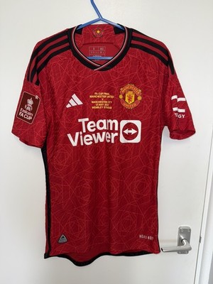 Adidas Man Utd FA Cup Finale 2023/24 Home Fußball Trikot HEAT RDY S B.FERNANDES