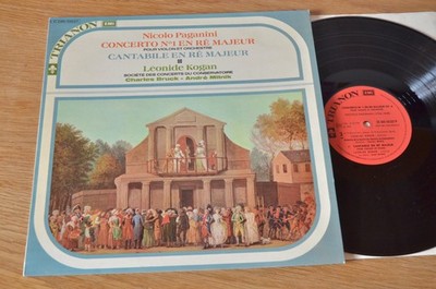 Paganini Leonid Kogan  Charles Bruck Concerto No 1 & Cantabile LP Trianon