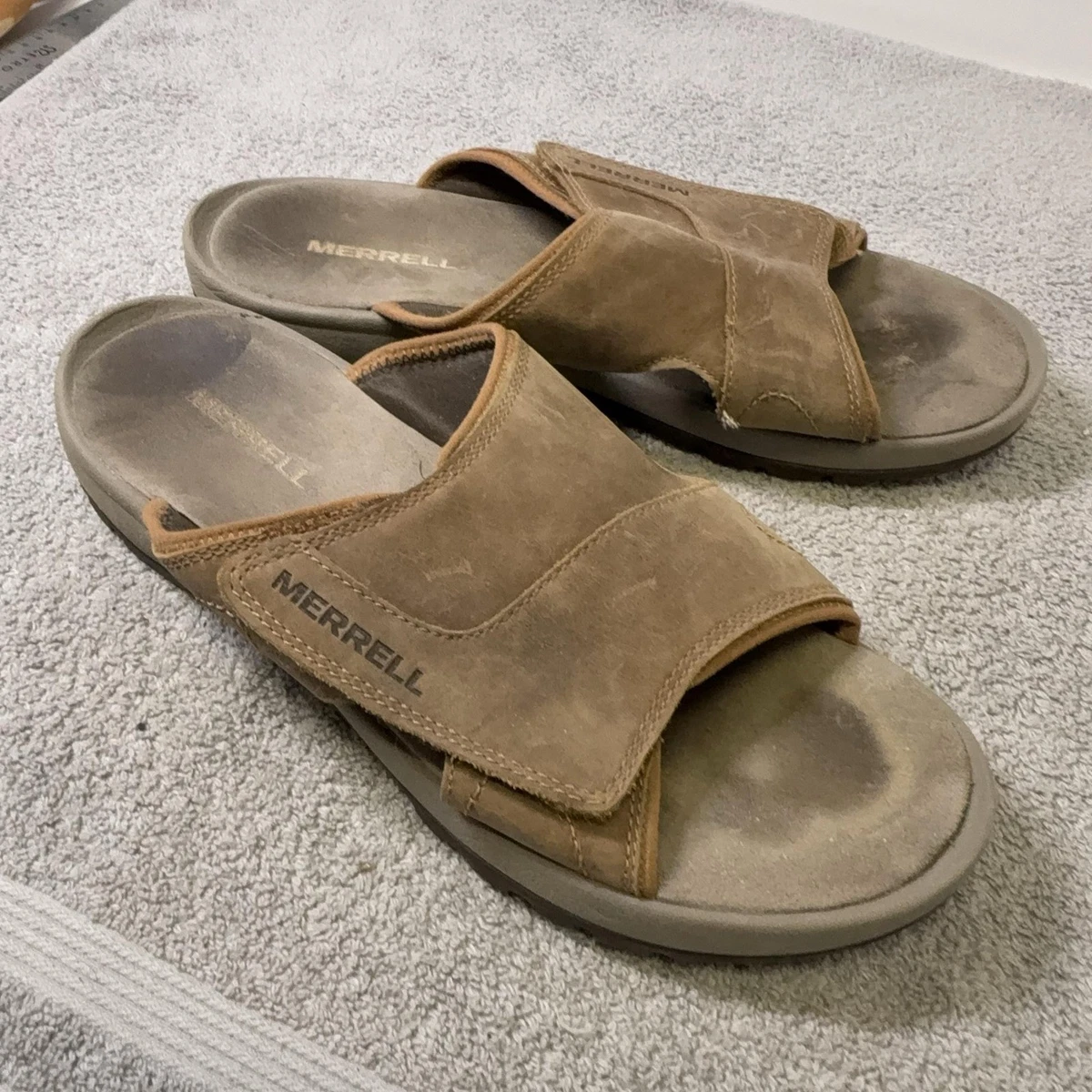 Merrell Kahuna 4 Hiking Sandals Mens 12 Tan‎ Suede Vibram Sole Sport Trail Merrell Kahuna III Mens Walking Sandals - Nude – Start Fitness main image 4