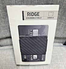 Ridge Lite Wallet Carbon Fiber 3k Matte Black Ultra Minimalist Hold 1-8 Cards