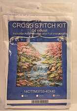 Cross Stitch Kit New 14ct Happy Forever Spring Design River 14CTTM3733 - 40x40