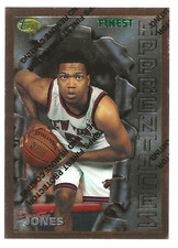 1996-97 Topps Finest Basketball Dontae' Jones Rookie RC #92 With Coating