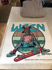 Ween Poster - 2007 Aragon Ballroom in Chicago - Justin Hampton- Signed Numbered